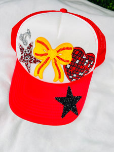 Softball trucker hat