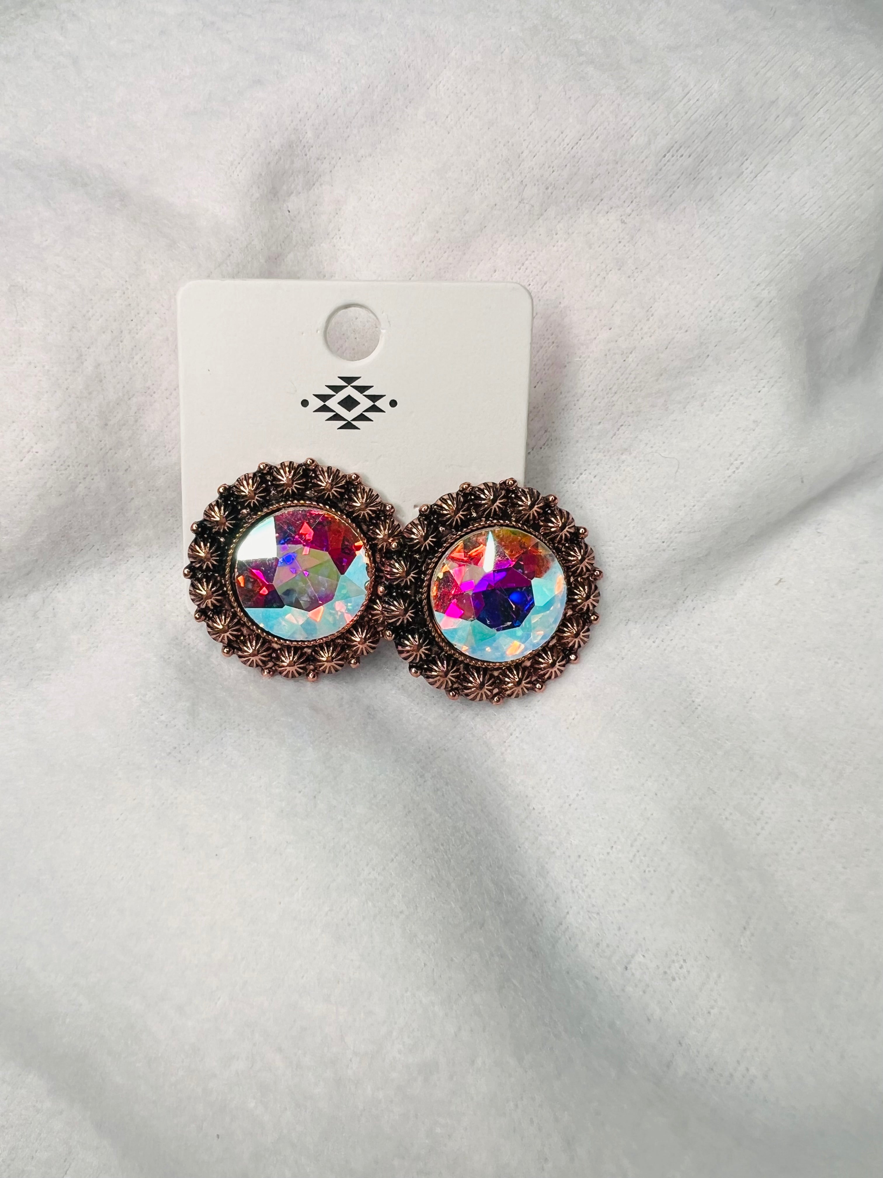Bronze circle studs