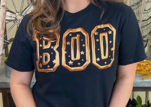 Boo puff metallic tee