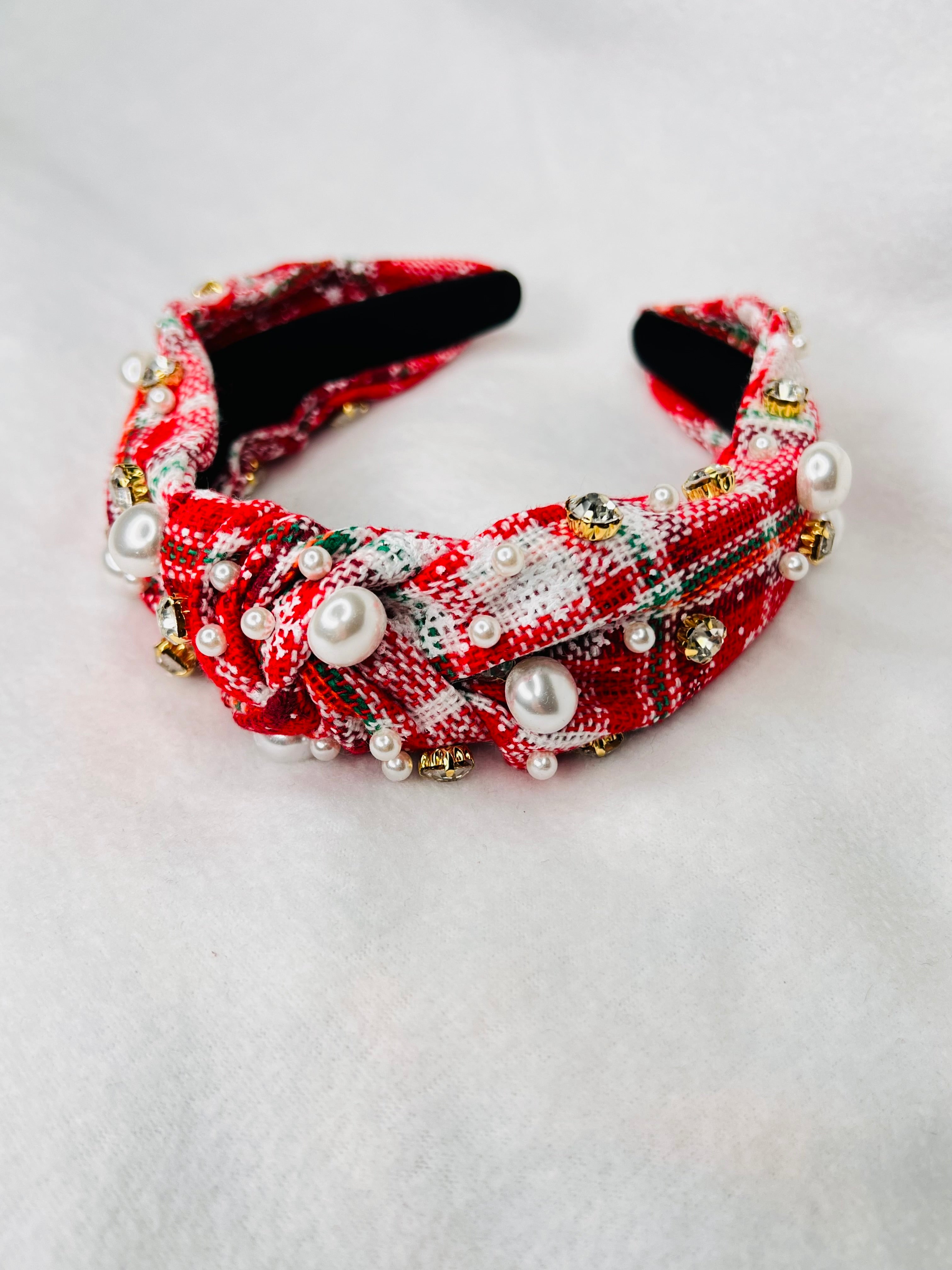 Red beaded headband