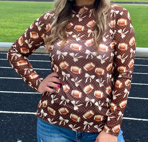 Game days football vibes mesh top