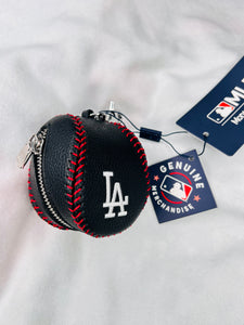 Black LA baseball coin purse