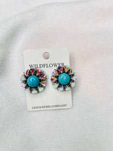 Turquoise AB studs