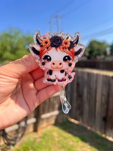 Floral headband heifer badge