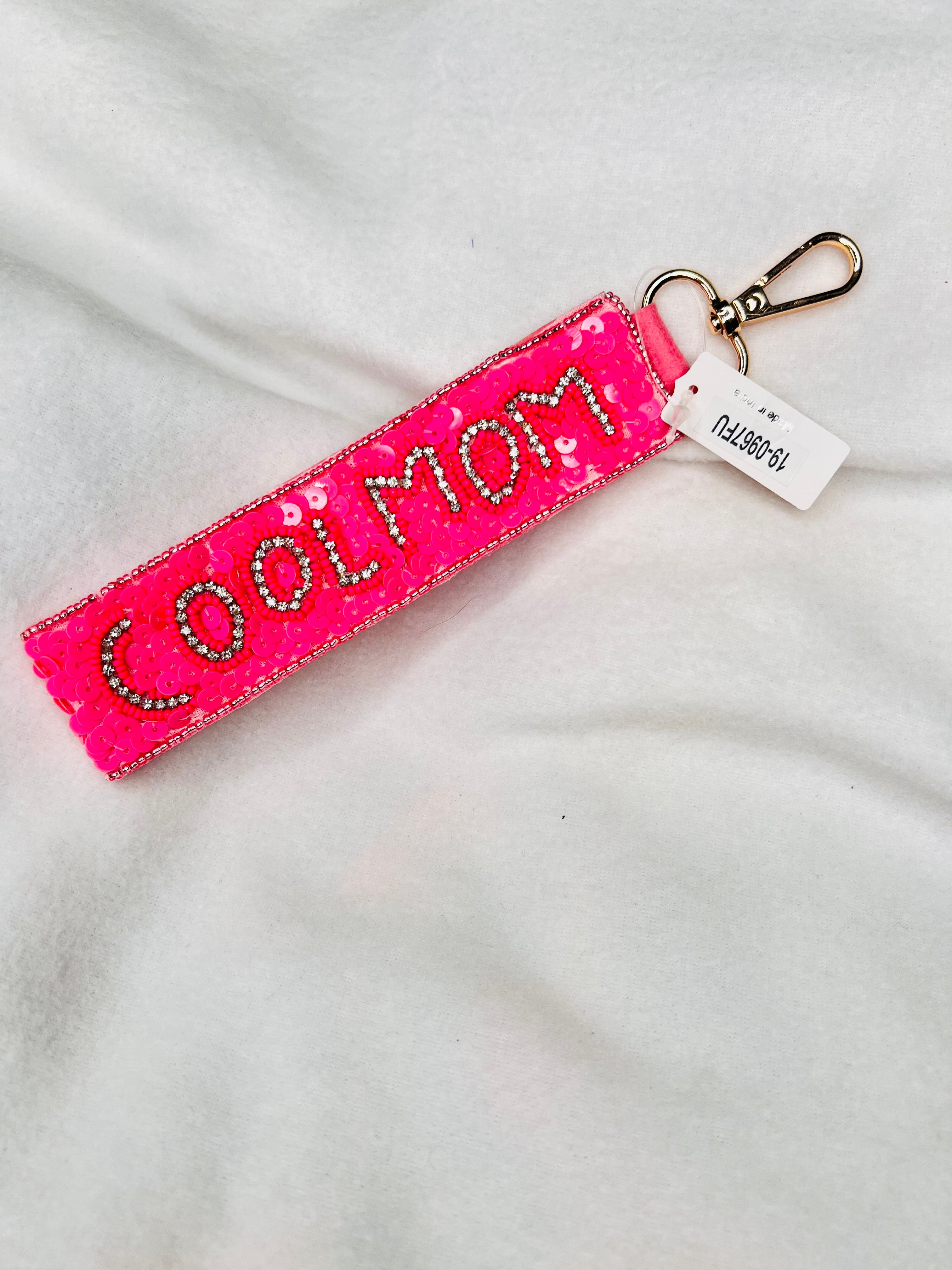 Cool Mom keychain wristlet