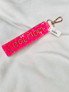 Cool Mom keychain wristlet