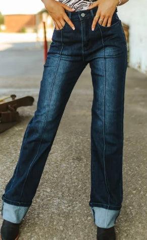 Line drive dark wash 2fly jean