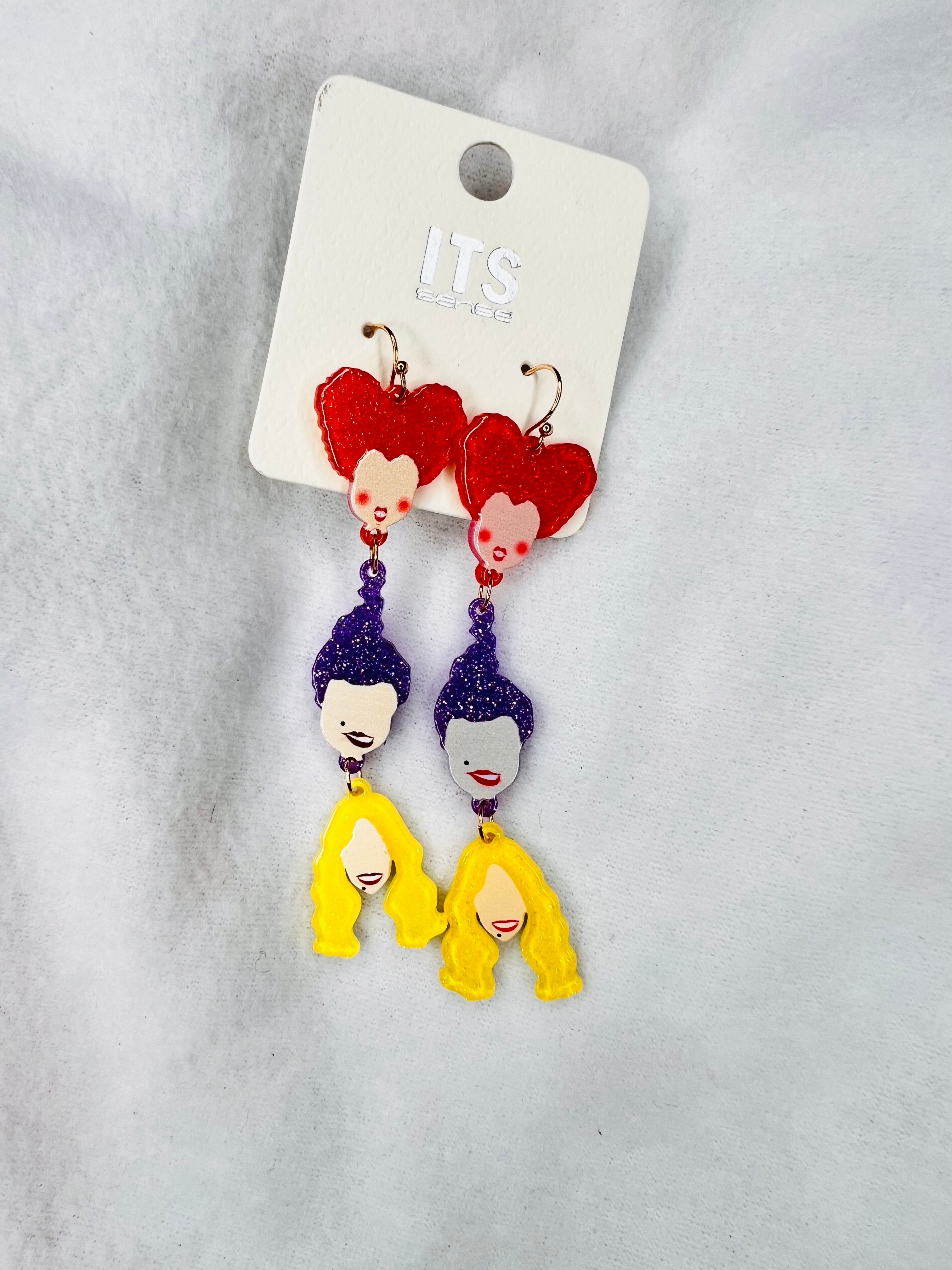 Hocus Pocus sister dangle earrings