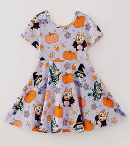 Lavender Bluey Halloween dress