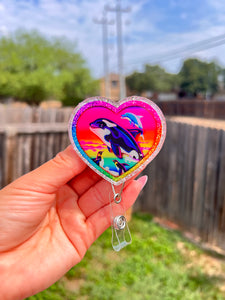 Lisa frank dolphins badge