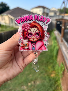Wanna play Chucky badge