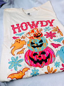 Howdy, pumpkin ivory tee