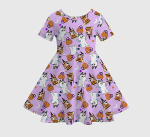 Purple bluey Halloween dress