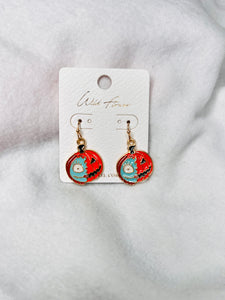 Sally/pumpkin dangle earrings