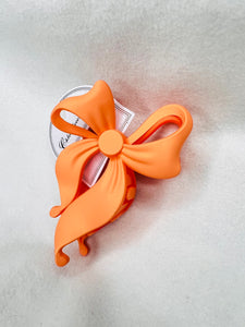 Orange bow clip