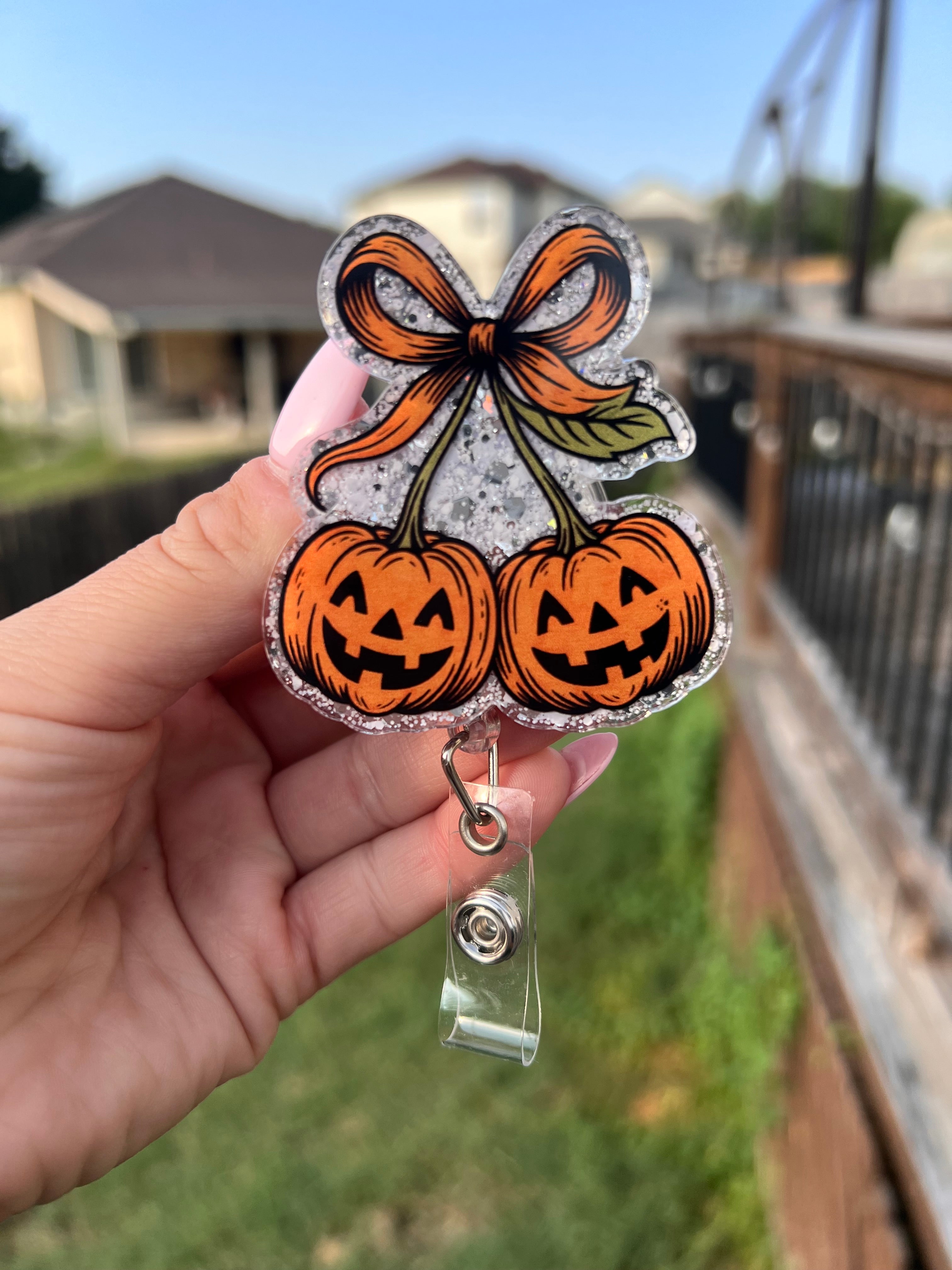 Pumpkin cherry badge