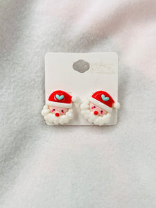 Santa Face puff studs