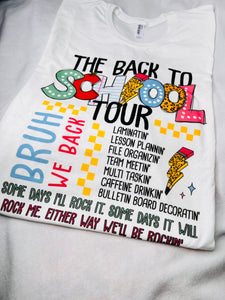 Back to school tour tee