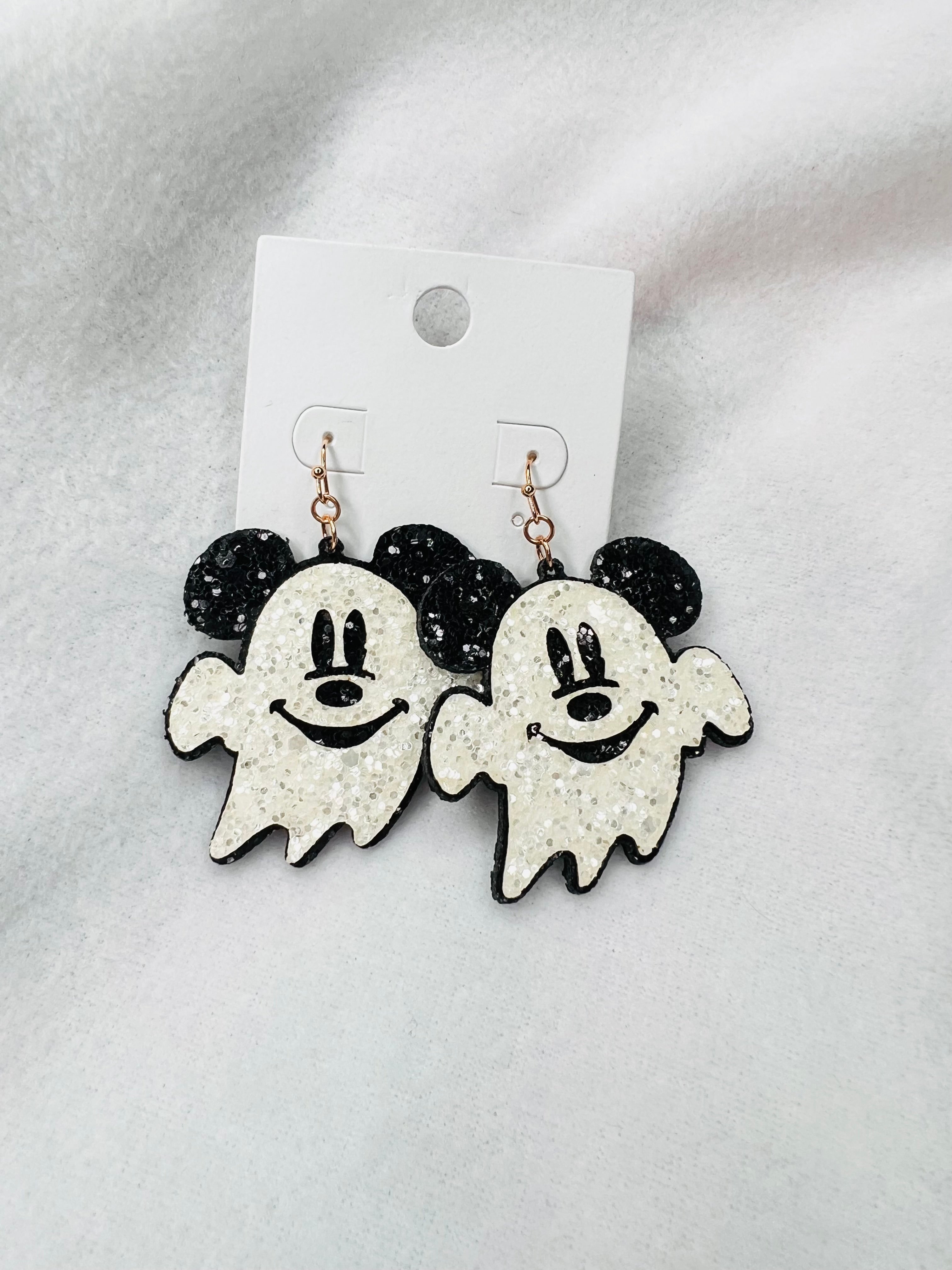 Mickey ghost dangle earrings
