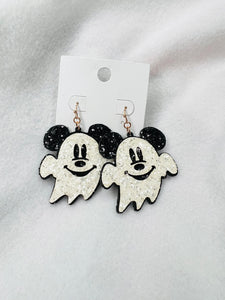 Mickey ghost dangle earrings