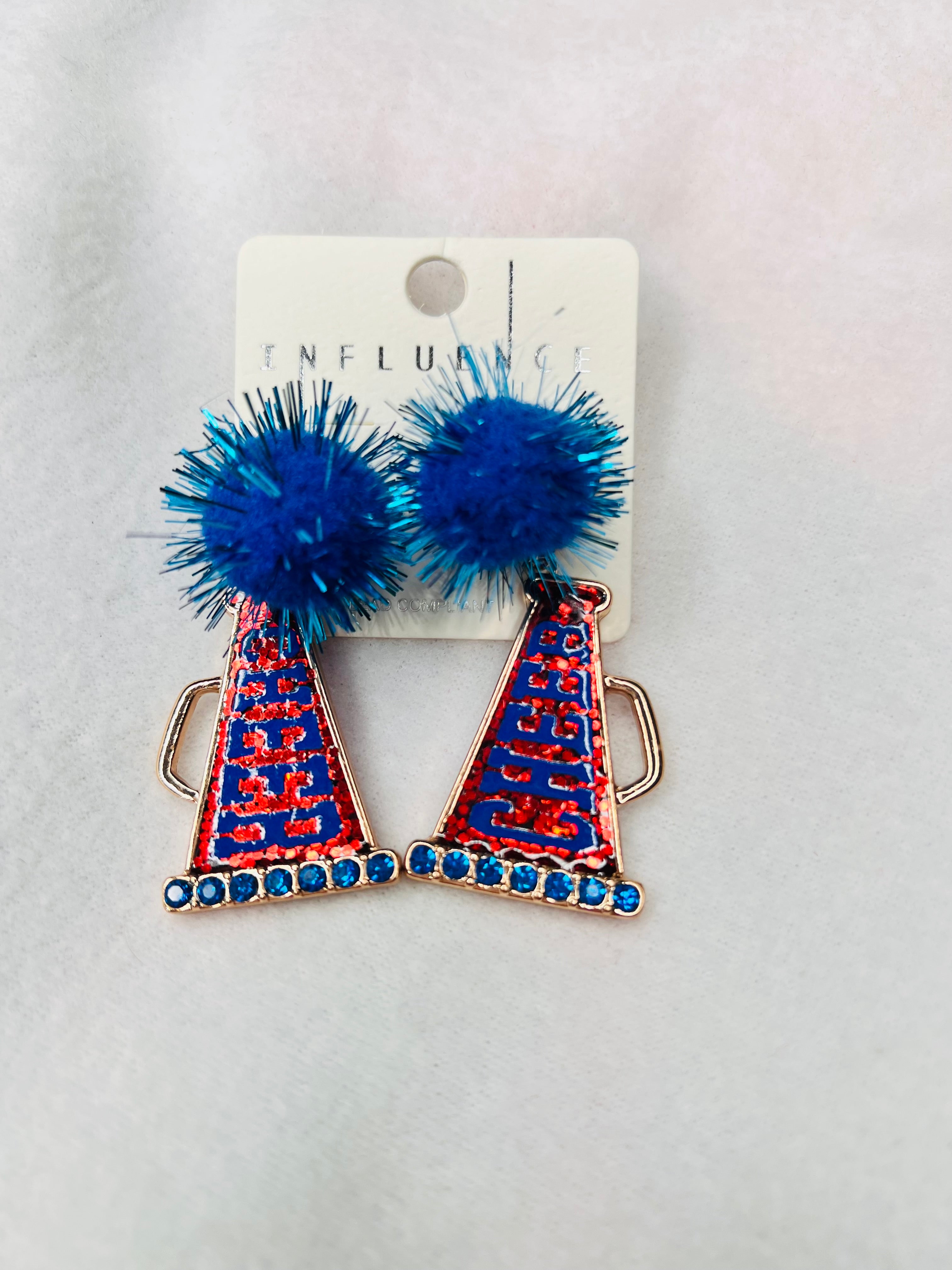 Cheer dangle earrings