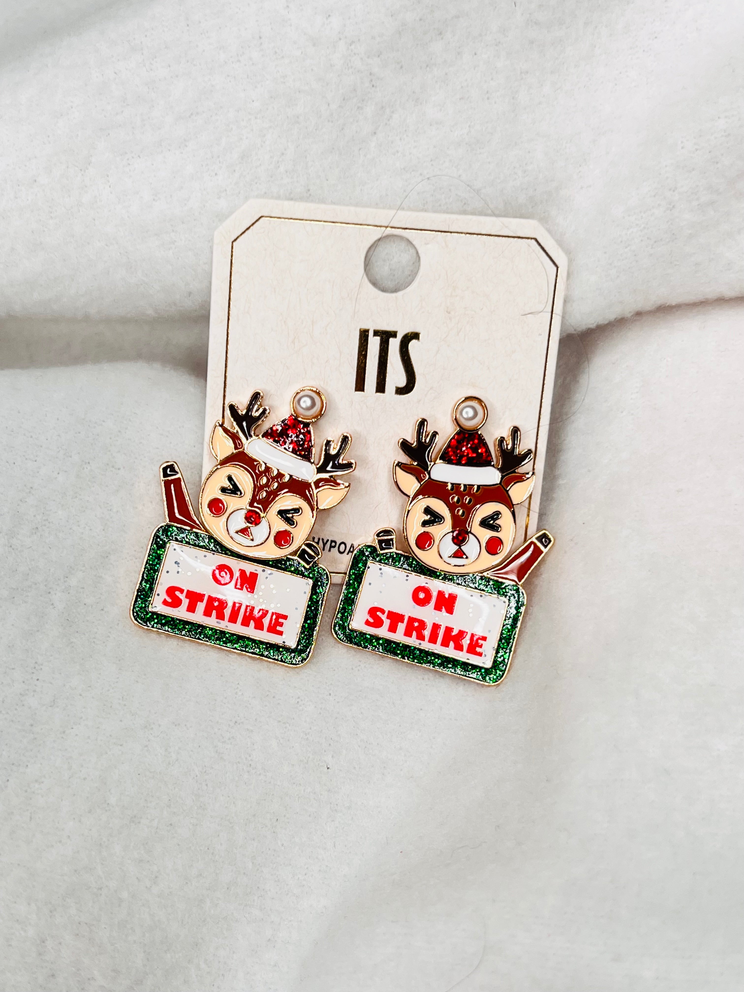 Jojo on strike earrings