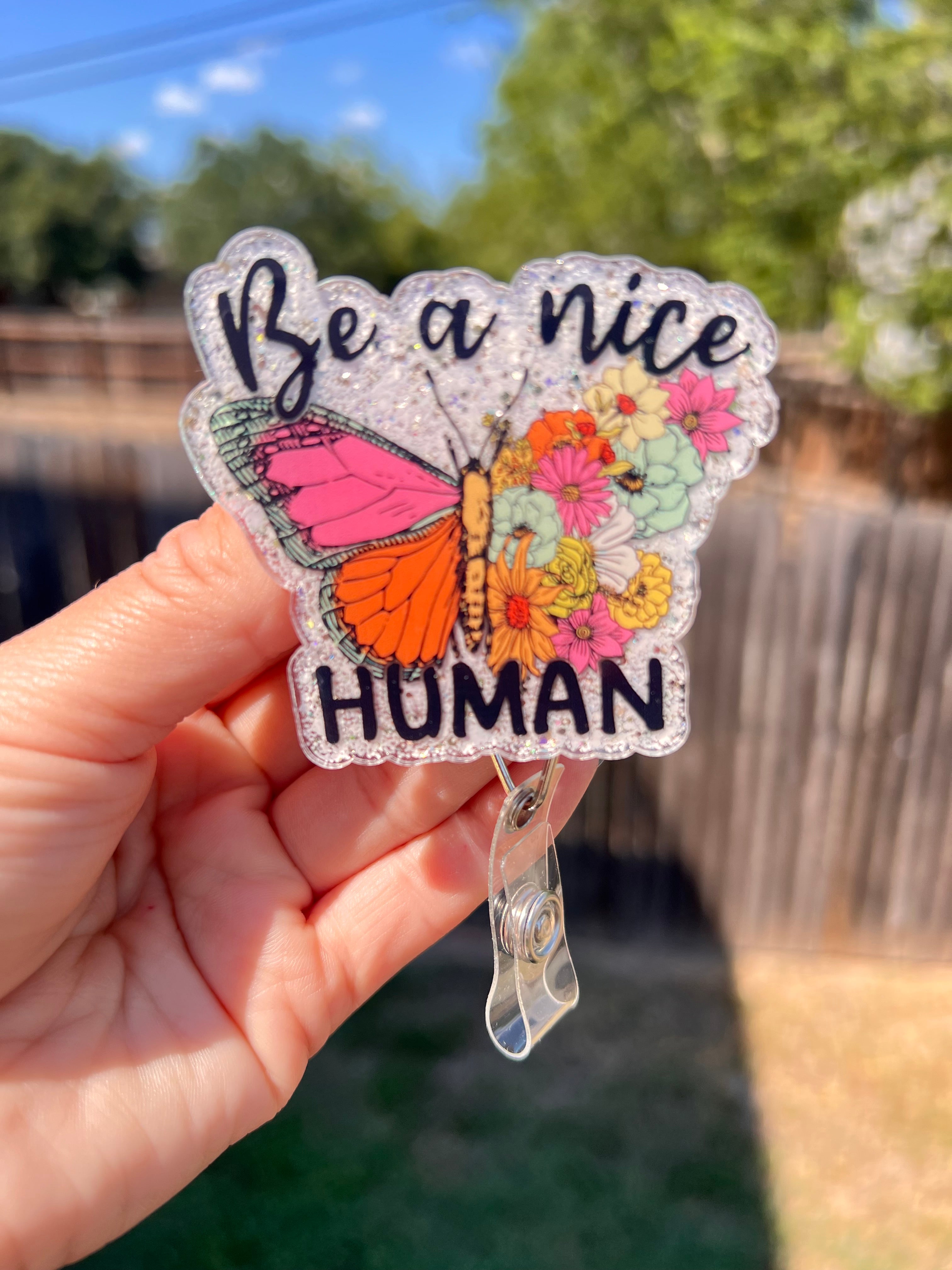 Be a nice human badge
