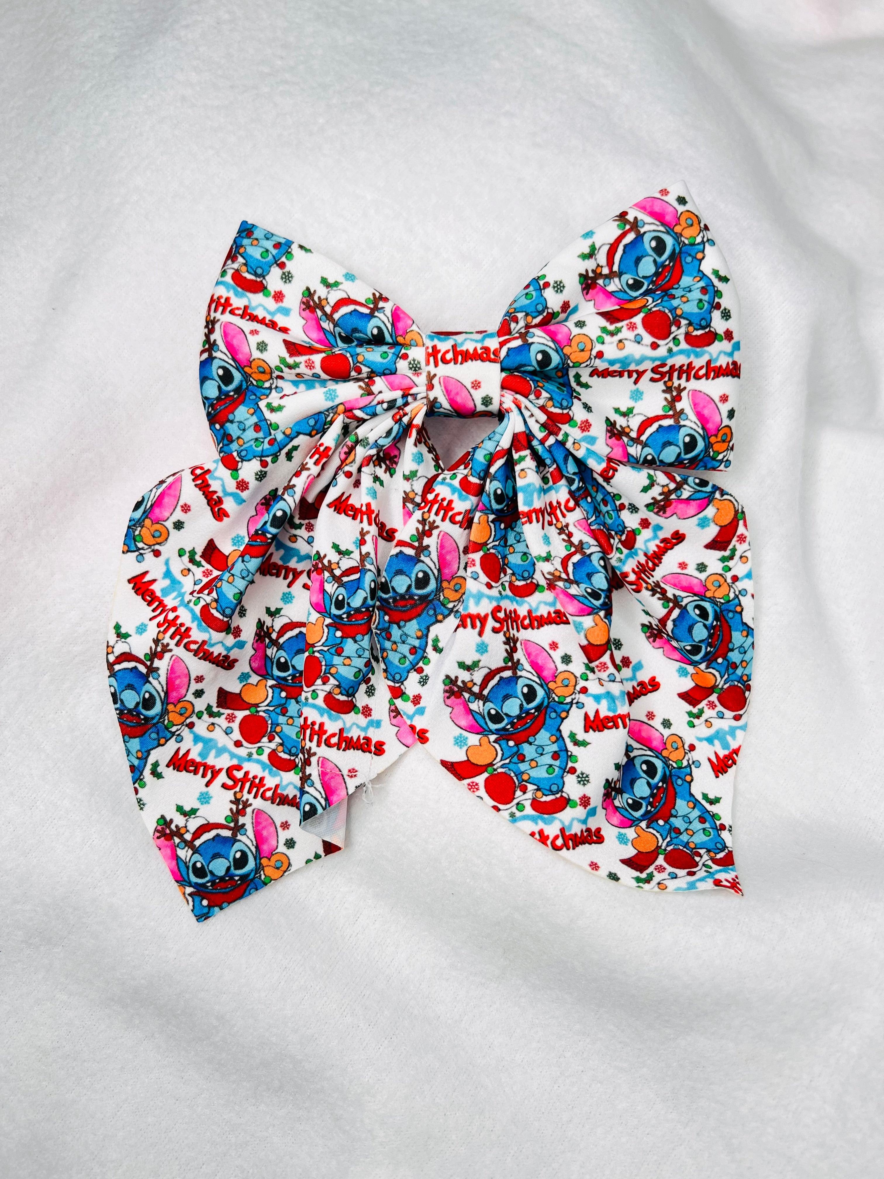 Christmas stitch bow