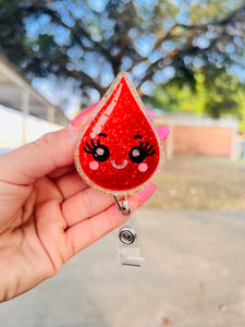 Cute Blood drop badge