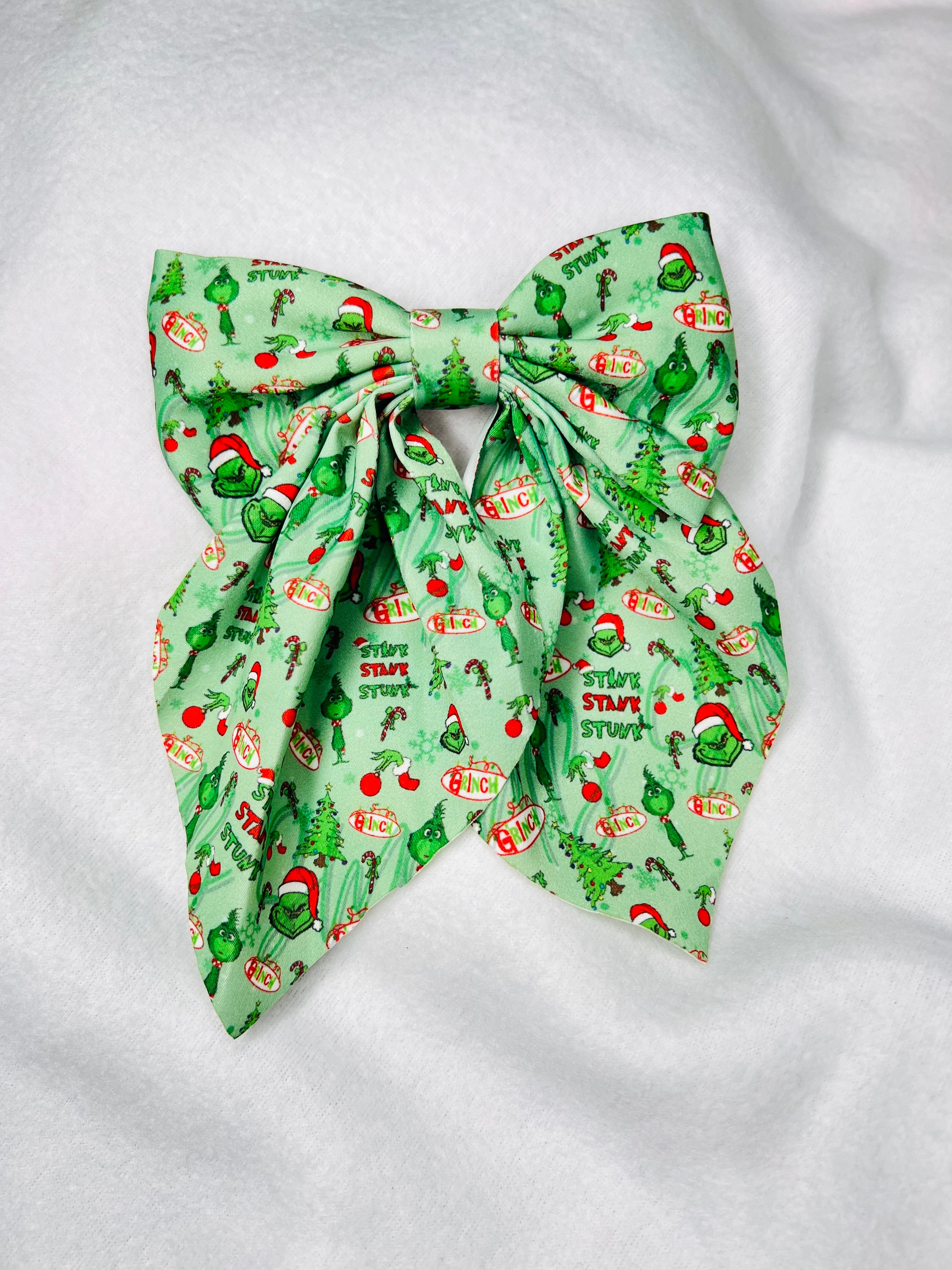Grinch alligator bow