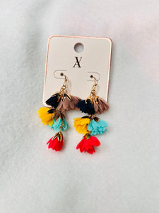 Multi color dangle earrings