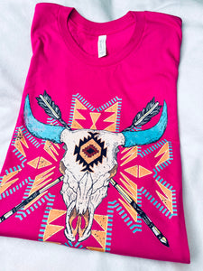 Berry Aztec tee