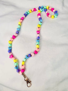 Heart beaded landyard