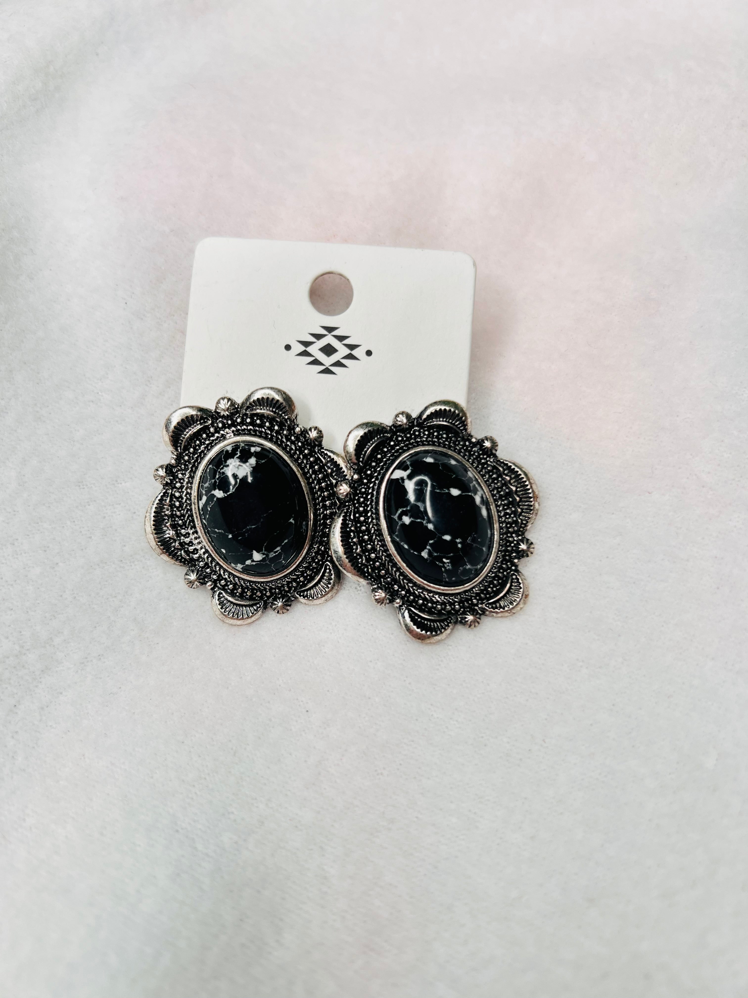 Black western studs