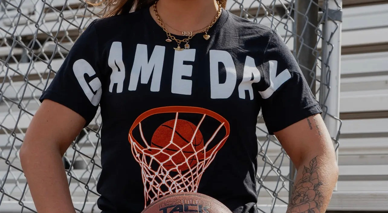 Game day basketball tee