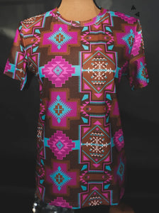 Brown Aztec top